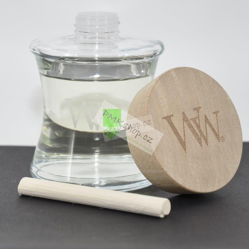 Woodwick domácí aroma difuzér s víčkem Fireside