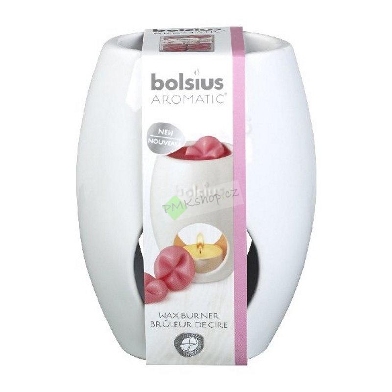Bolsius aromalampa keramická bílá oválná