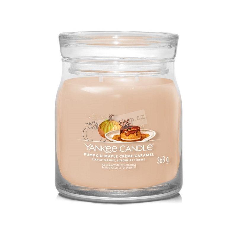 Yankee Candle Signature střední vonná svíčka Pumpkin Maple Créme Caramel