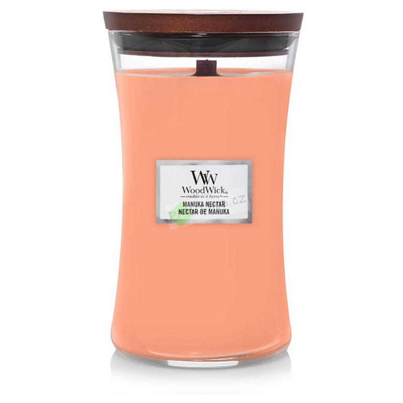 WoodWick velká vonná svíčka Manuka Nectar