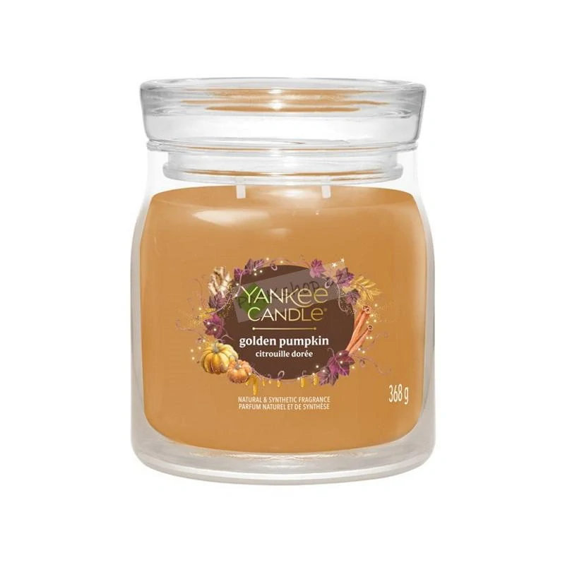 Yankee Candle Signature střední vonná svíčka Golden Pumpkin