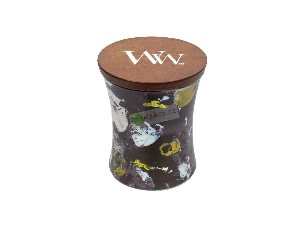 WoodWick svíčka Artisan oválná váza 275 g Ebony Woods