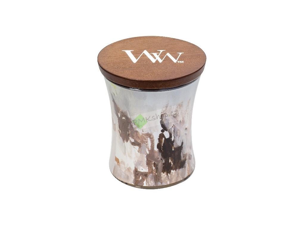 WoodWick svíčka Artisan oválná váza 275 g Honey Tabac