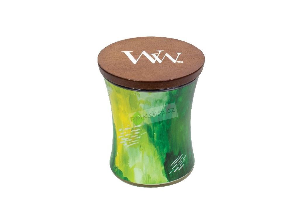 WoodWick svíčka Artisan oválná váza 275 g Lime Bergamot