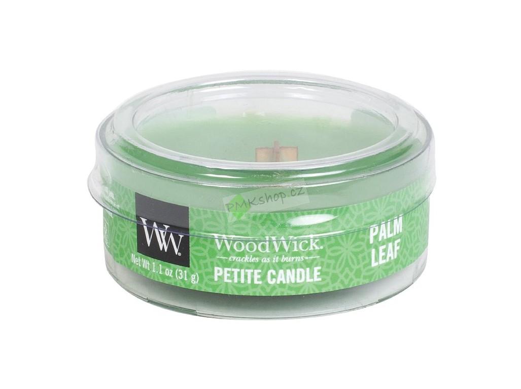 Woodwick Petite drobná svíčka 31 g Palm leaf