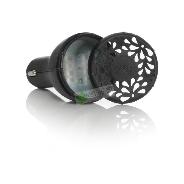 Yankee Candle vonný difuzér do autozásuvky - základní set Black Cherry