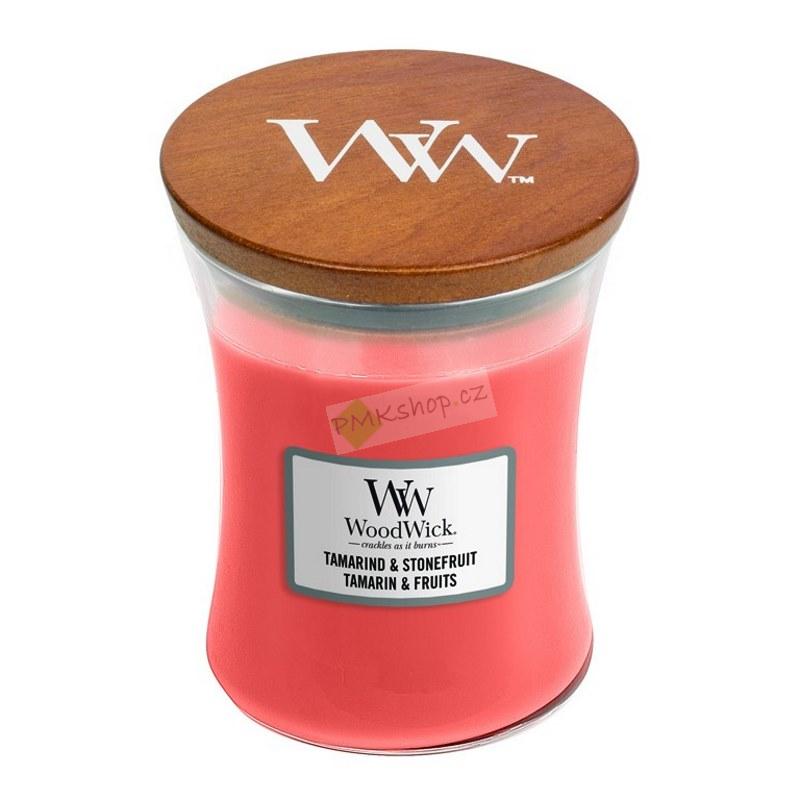 WoodWick svíčka oválná váza střední Tamarind a peckovice 275 g