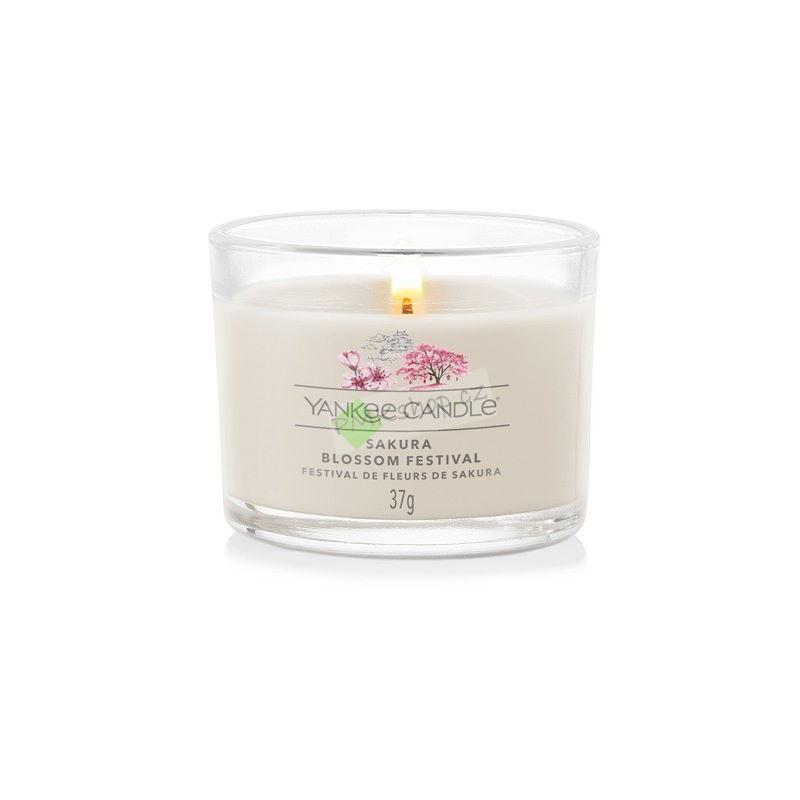 Yankee Candle votivní vonná svíčka ve skle Sakura Blossom Festival