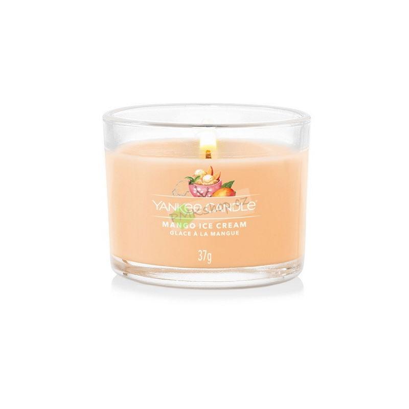 Yankee Candle votivní vonná svíčka ve skle Mango Ice Cream
