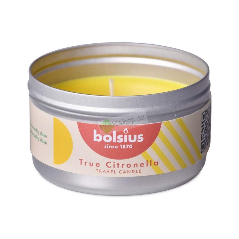 Bolsius vonná svíčka True Citronella proti komárům v plechu