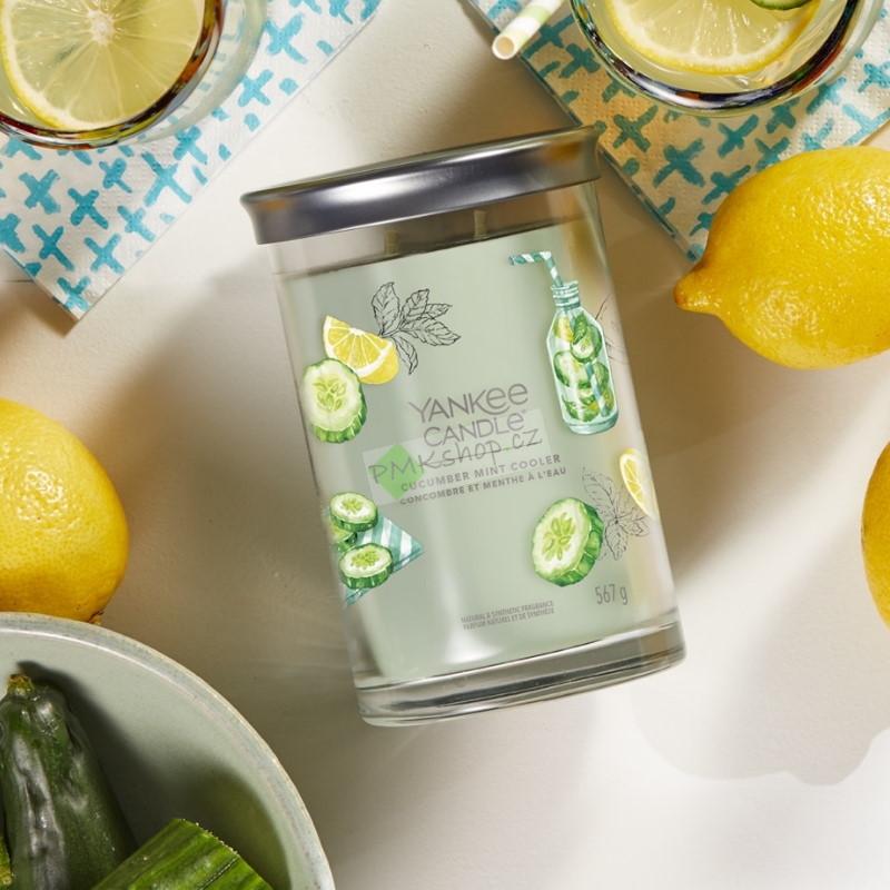 Yankee Candle Signature Tumbler velká vonná svíčka Cucumber Mint Cooler
