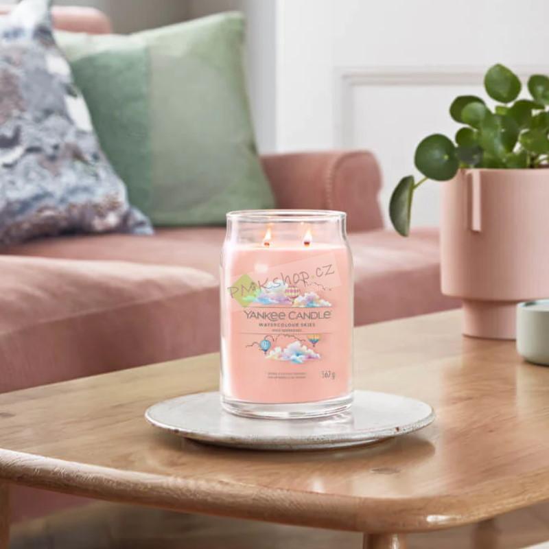 Yankee Candle Signature velká vonná svíčka Watercolour Skies