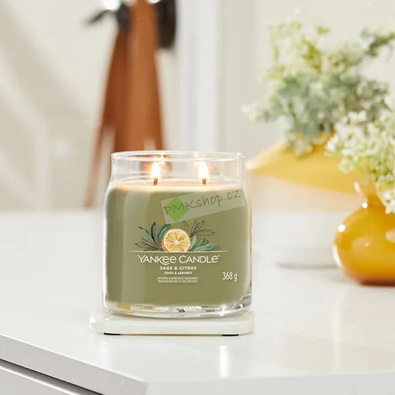 Yankee Candle Signature střední vonná svíčka Sage & Citrus