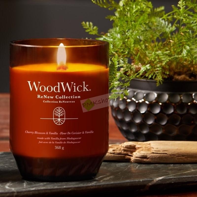 WoodWick ReNew velká vonná svíčka Cherry Blossom & Vanilla