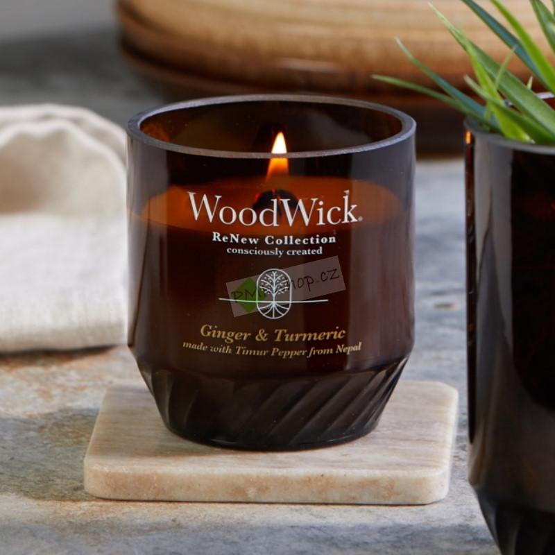 WoodWick ReNew střední vonná svíčka Ginger & Turmeric