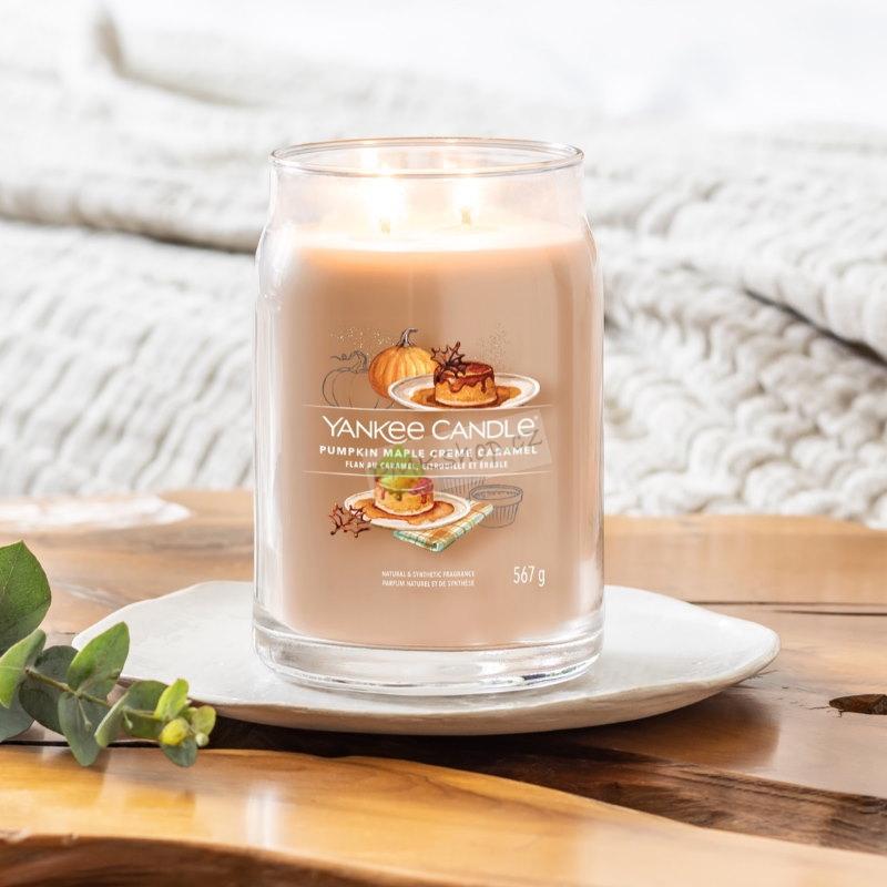 Yankee Candle Signature velká vonná svíčka Pumpkin Maple Créme Caramel