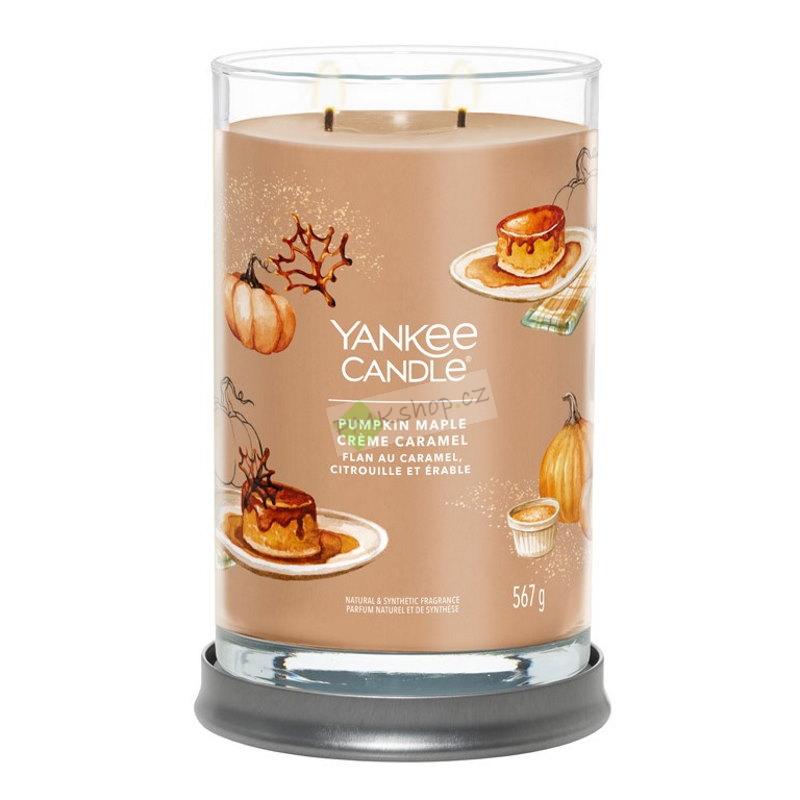 Yankee Candle Signature Tumbler velká vonná svíčka Pumpkin Maple Créme Caramel
