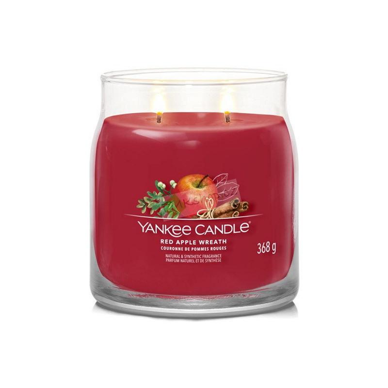 Yankee Candle Signature střední vonná svíčka Red Apple Wreath