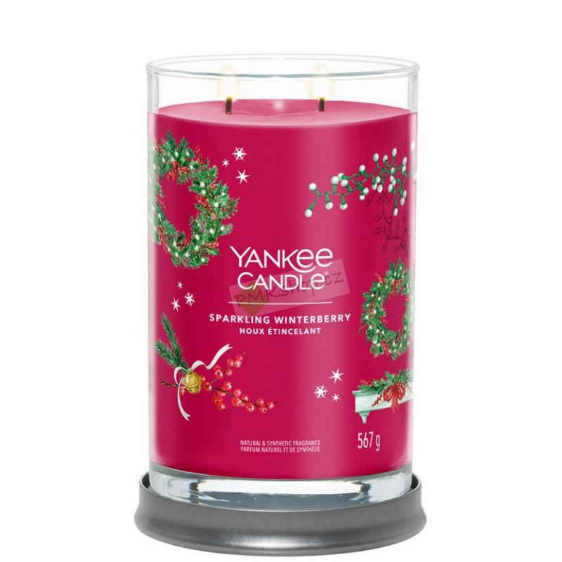 Yankee Candle Signature Tumbler velká vonná svíčka Sparkling Winterberry