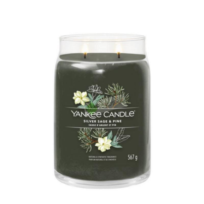 Yankee Candle Signature velká vonná svíčka Silver Sage & Pine