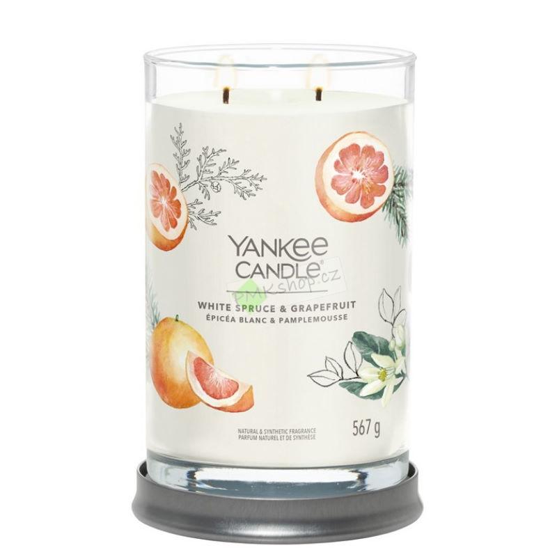 Yankee Candle Signature Tumbler velká vonná svíčka White Spruce & Grapefruit