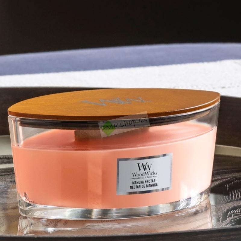 Woodwick lodička vonná svíčka Manuka Nectar