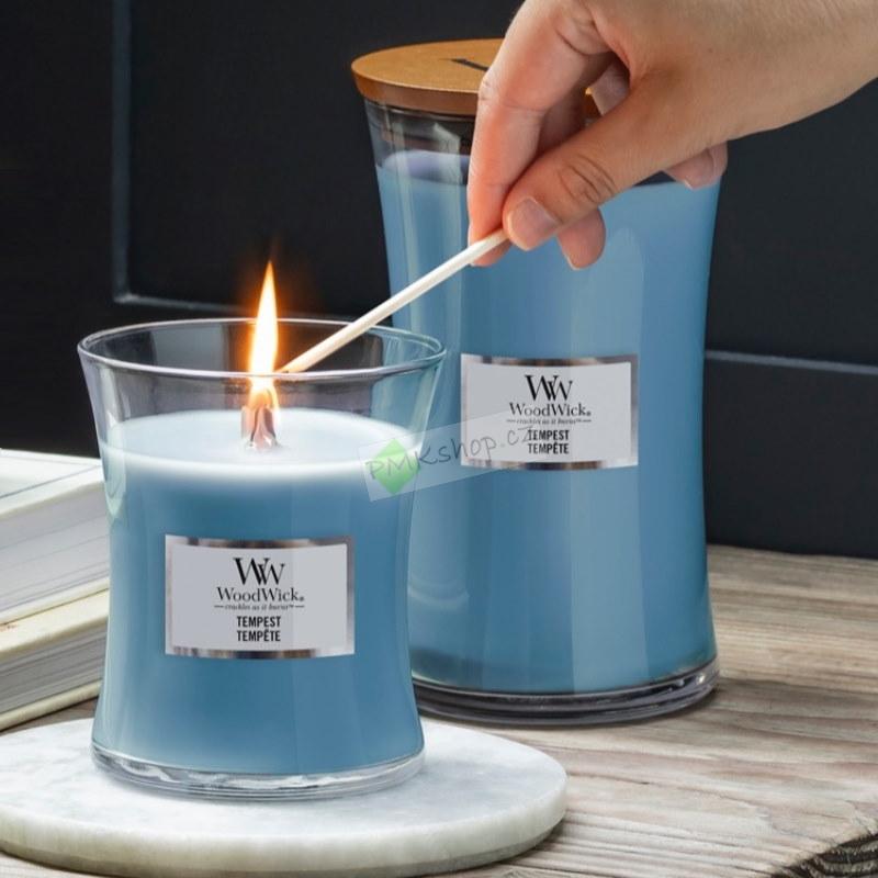 Woodwick střední vonná svíčka Tempest
