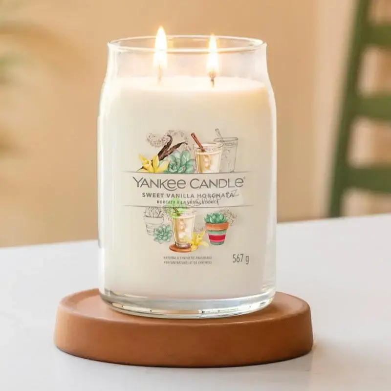 Yankee Candle Signature velká vonná svíčka Sweet Vanilla Horchata