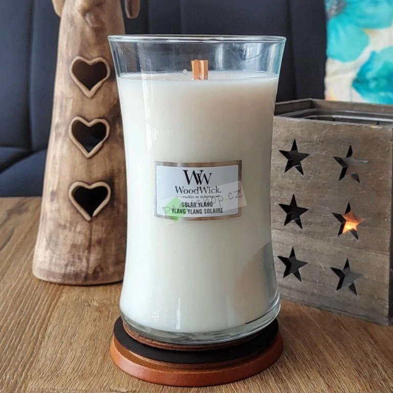 WoodWick velká vonná svíčka Solar Ylang 610 g