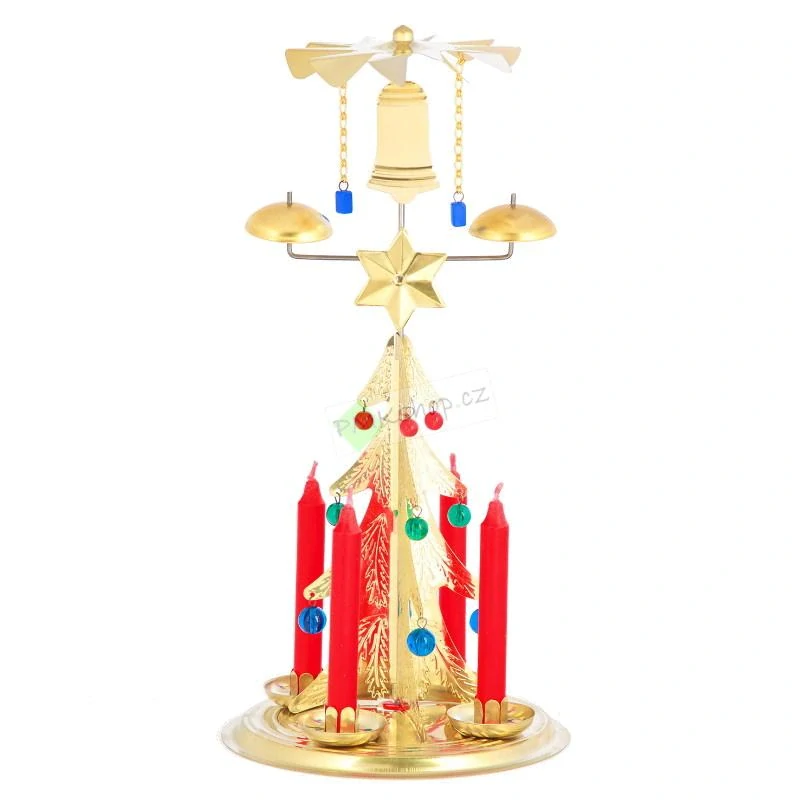 Logimax tradiční Zvonící stromek zlatý