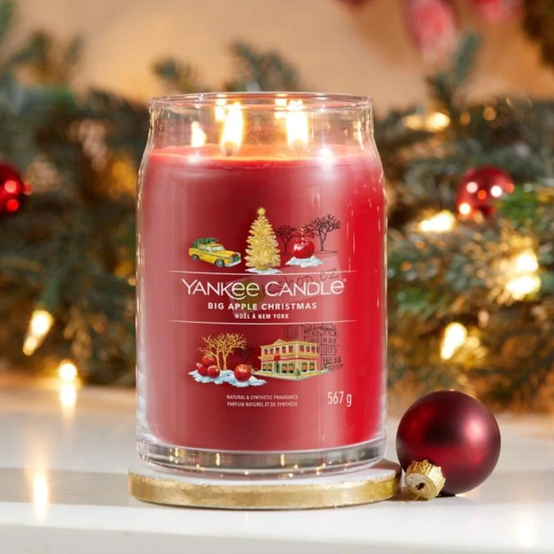 Yankee Candle Signature velká vonná svíčka Big Apple Christmas