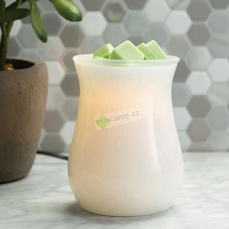 Candle Warmers Moonstone elektrická svítící aroma lampa Glass Illumination