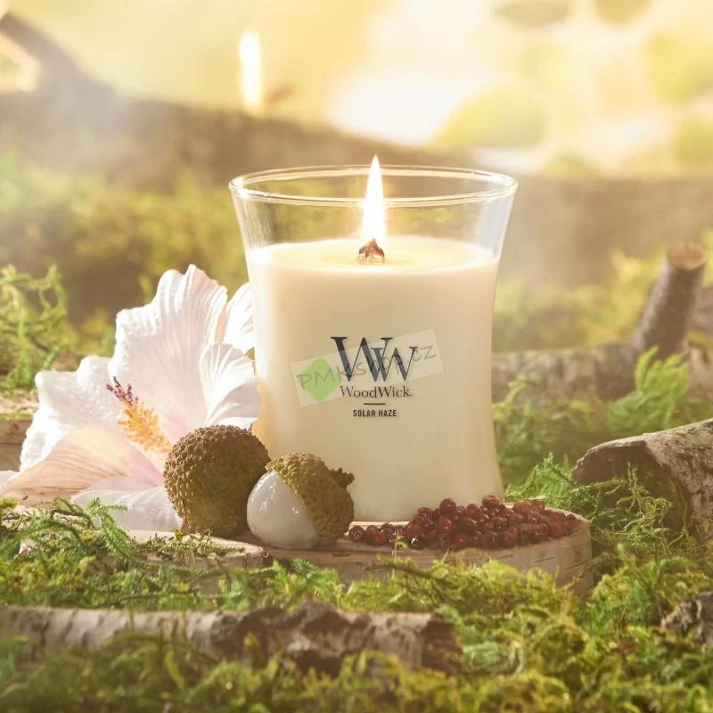 Woodwick střední vonná svíčka Solar Haze