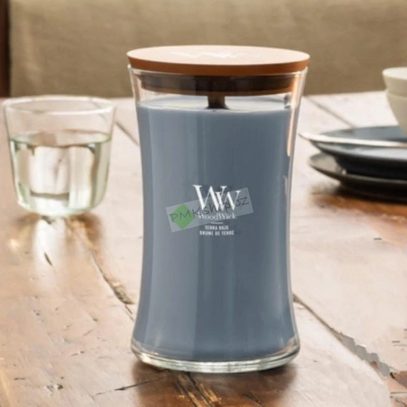 WoodWick velká vonná svíčka Terra Haze 610 g
