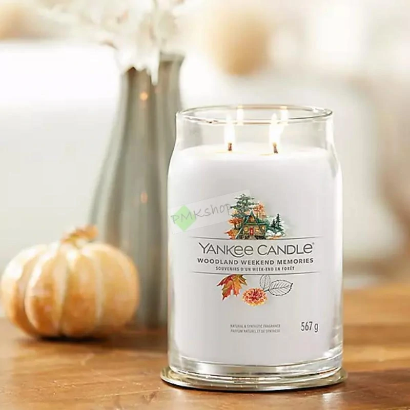 Yankee Candle Signature velká vonná svíčka Woodland Weekend Memories