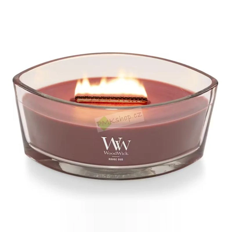 Woodwick lodička vonná svíčka Rouge Oud
