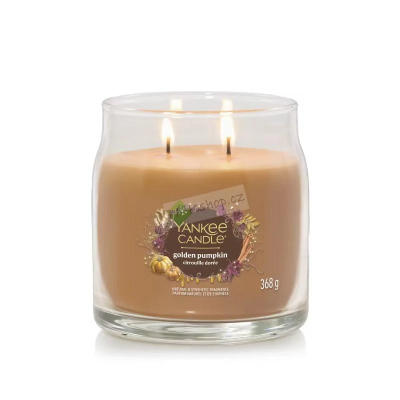 Yankee Candle Signature střední vonná svíčka Golden Pumpkin