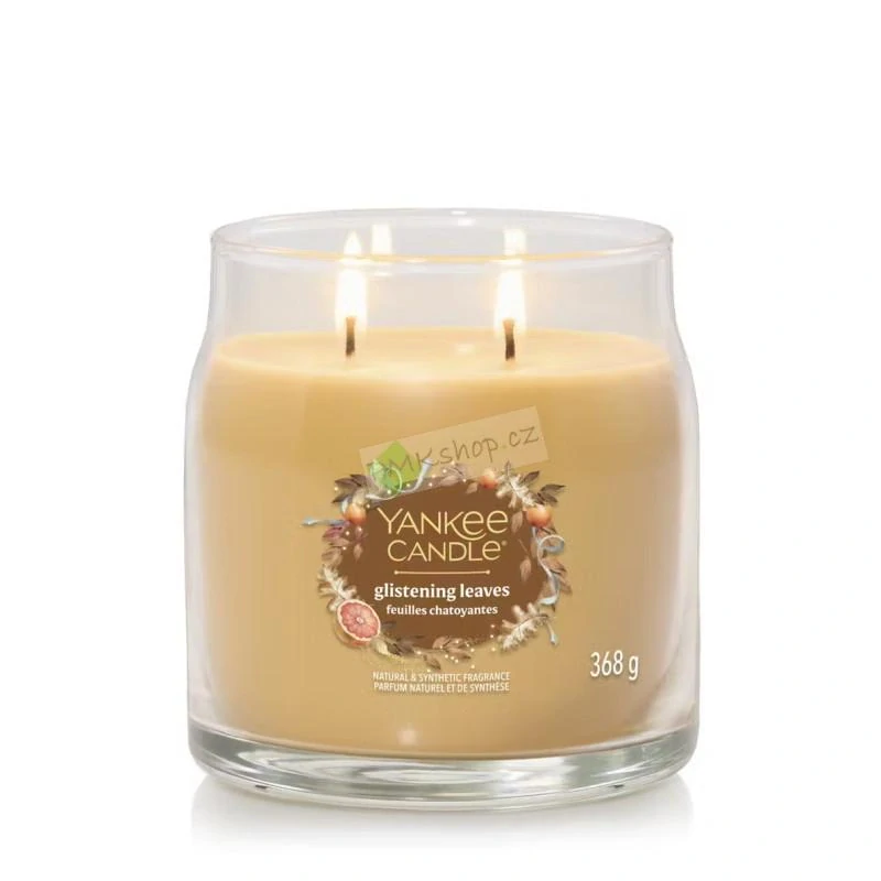 Yankee Candle Signature střední vonná svíčka Glistening Leaves