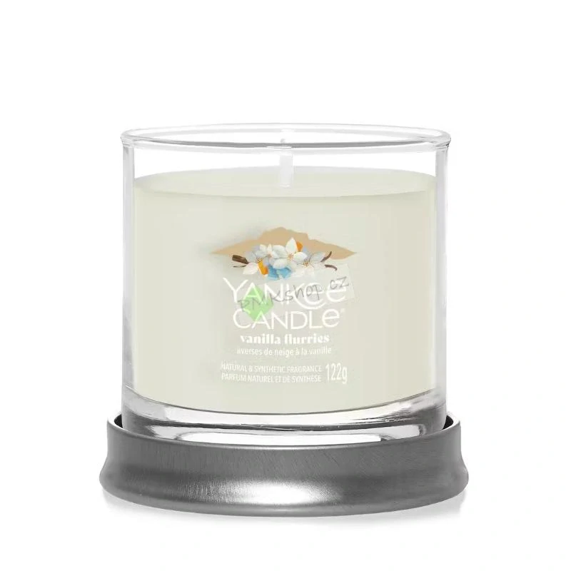 Yankee Candle Signature Tumbler malá vonná svíčka Vanilla Flurries