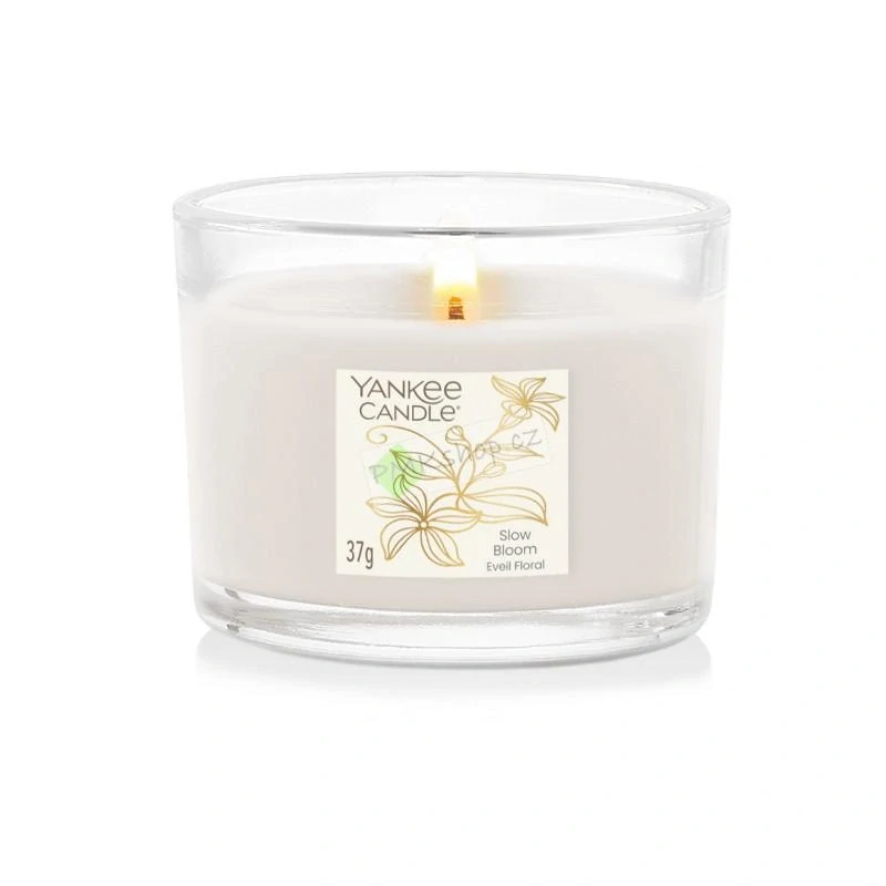 Yankee Candle votivní vonná svíčka ve skle Slow Bloom