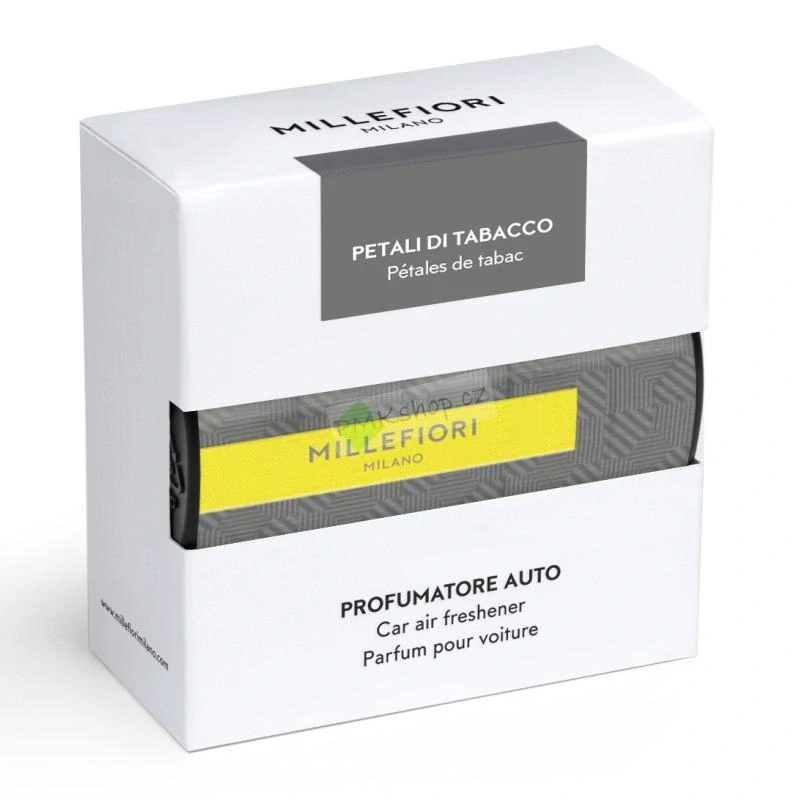 Millefiori Icon Textile Floral vůně do auta Petali Di Tabacco