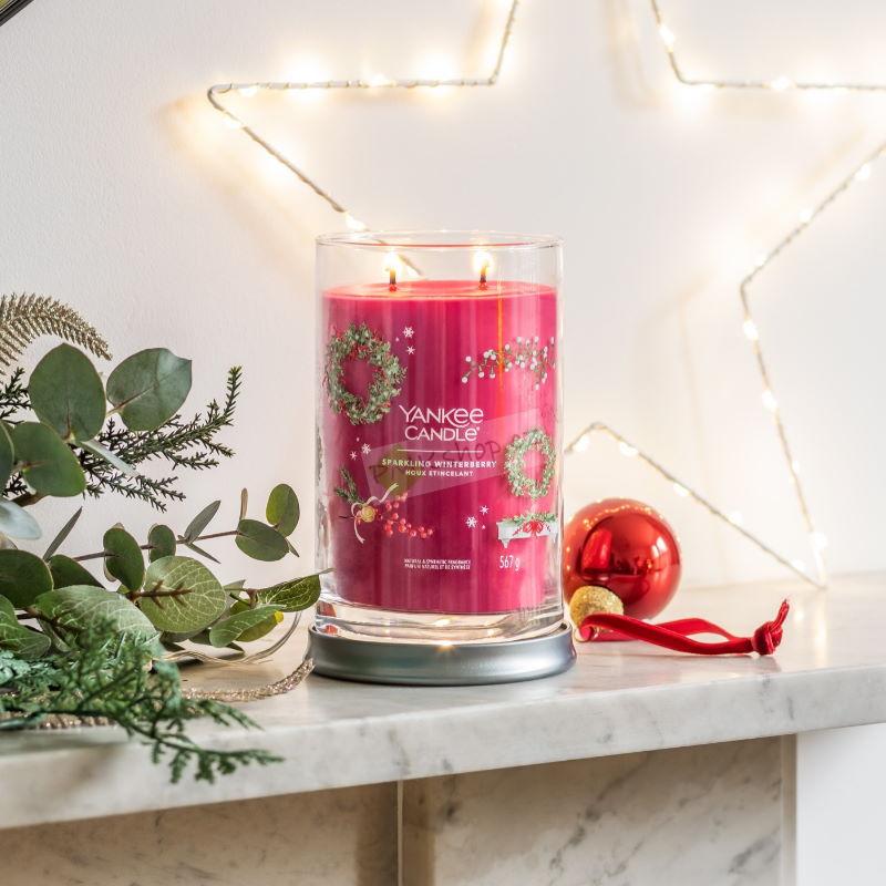Yankee Candle Signature Tumbler velká vonná svíčka Sparkling Winterberry