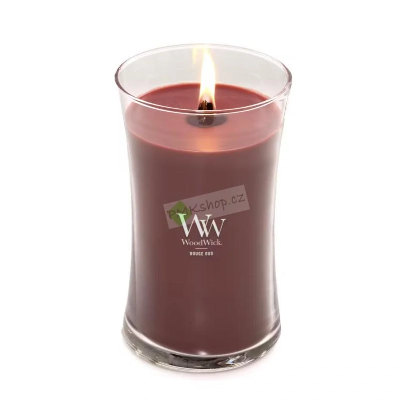 WoodWick velká vonná svíčka Rouge Oud 610 g