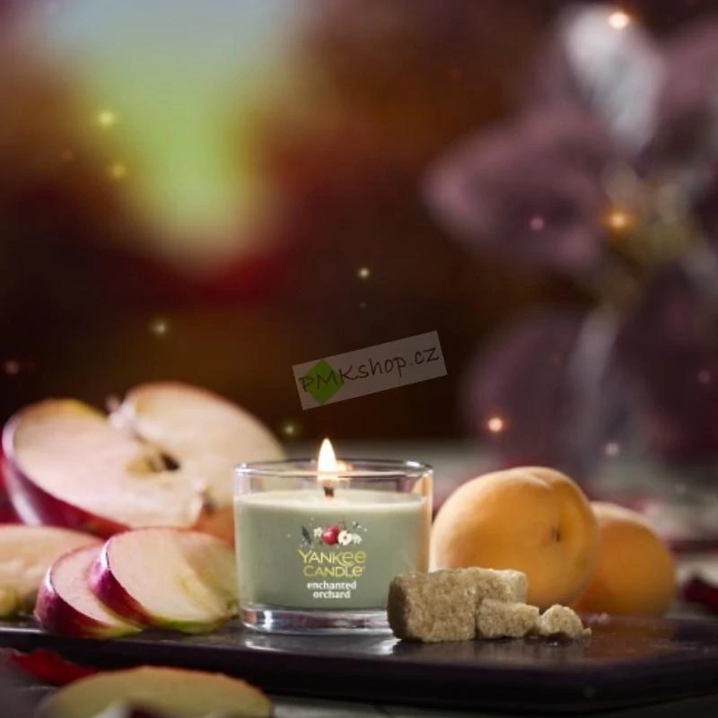 Yankee Candle votivní vonná svíčka ve skle Enchanted Orchard