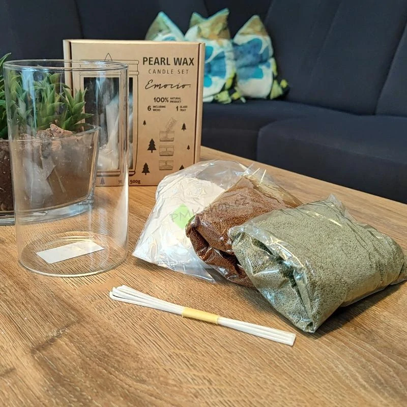 Emocio sypaný vosk pro výrobu svíček dárková sada 500 g