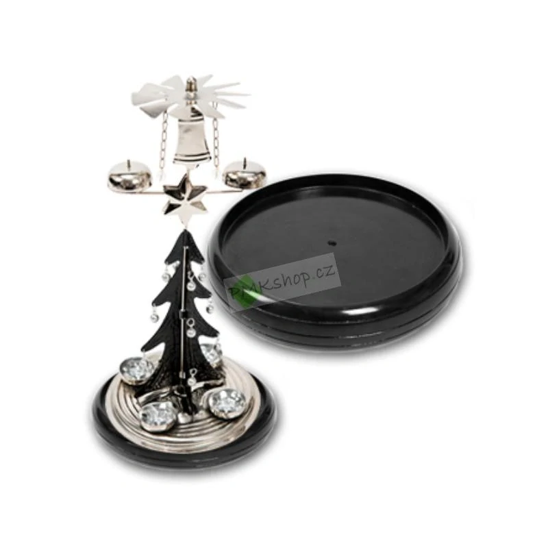 Dřevěná odkapávací miska černá pro Andělské zvonění