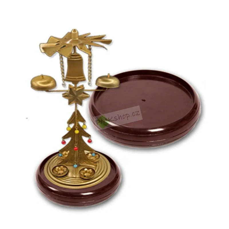Dřevěná odkapávací miska hnědá pro Andělské zvonění
