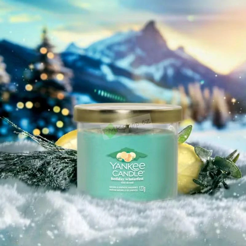 Yankee Candle Signature Tumbler malá vonná svíčka Holiday Winterfest