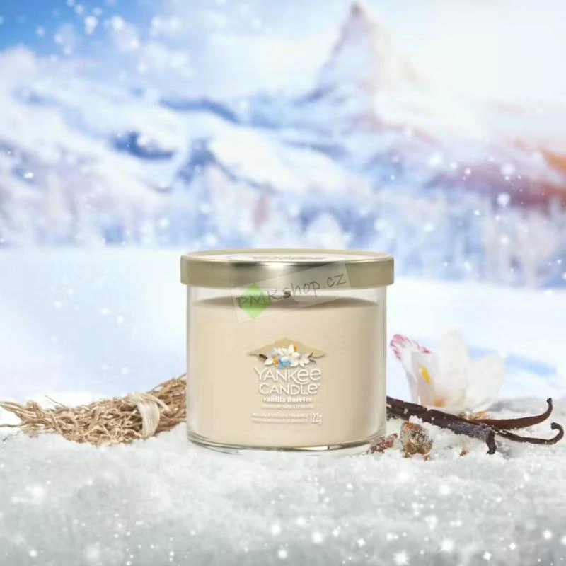 Yankee Candle Signature Tumbler malá vonná svíčka Vanilla Flurries