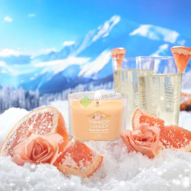 Yankee Candle votivní vonná svíčka ve skle Slopeside Spritz